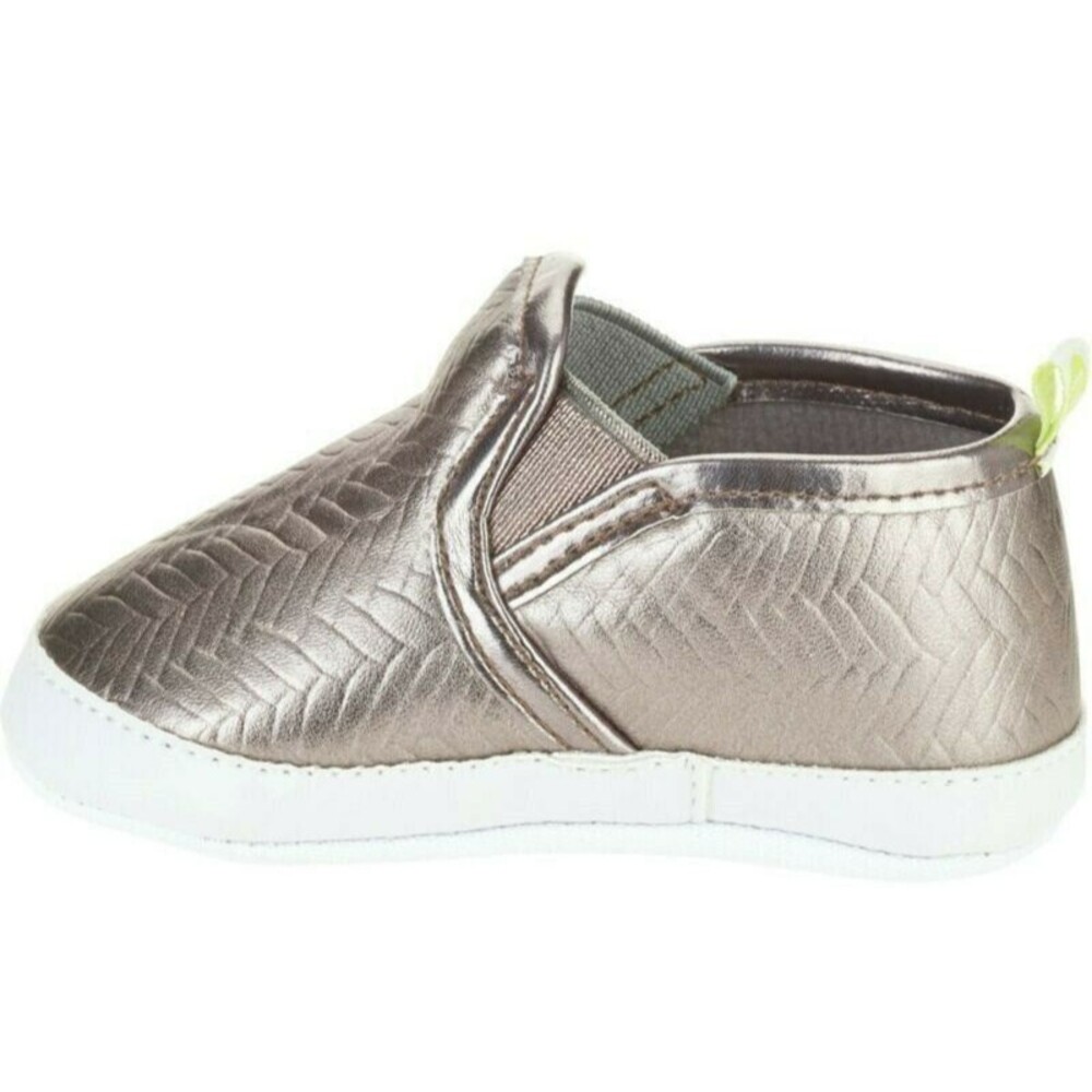 Stepping Stones by First Steps Baby Girl Metallic Slip-On Soft Sole Shoes 9-12M